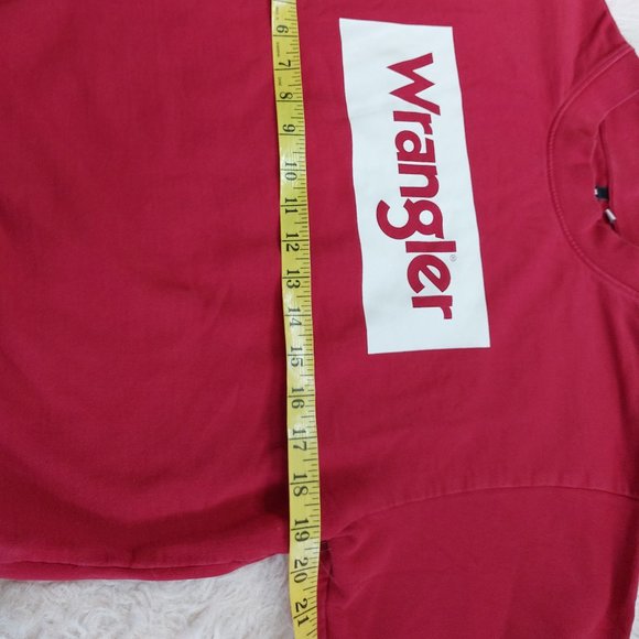 Wrangler Women's Berry Pink w/ Contrasting Logo Regular Fit Crew Neck Sweater S - Picture 4 of 9